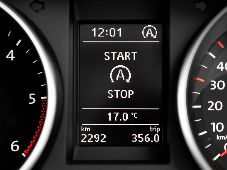 Car start stop system display