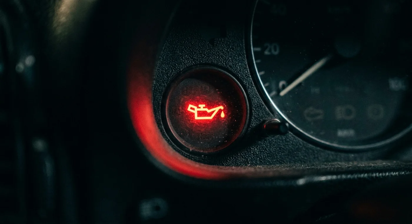 Oil pressure warning light