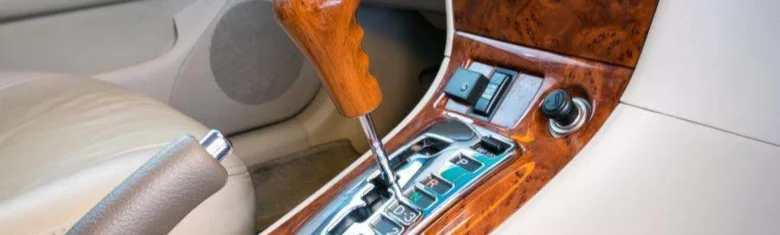 Automatic gear lever and handbrake