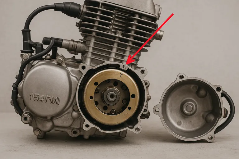 Otevřený motor s viditelnými ventily pro nastavení