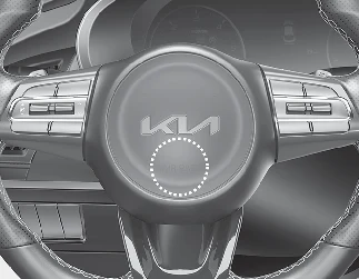 Kia volant s indikátorem pro vypnutí vzduchového vaku.
