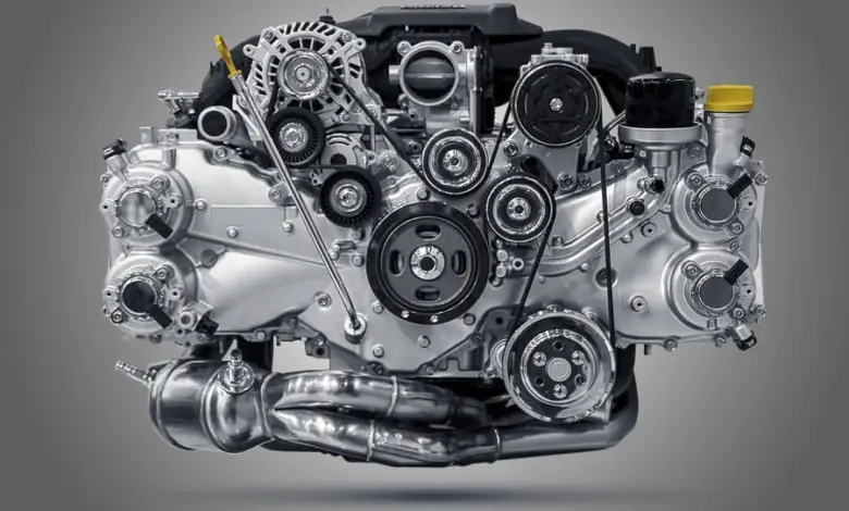Car engine with timing belt system