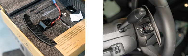 Pádel řazení v autě: instalace a použití na volantu.