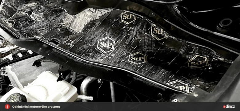 Akustická izolace v motorovém prostoru značky StP